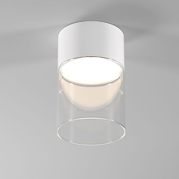 Накладной светильник Lumen 25047/LED 10W 4000К белый/прозрачный