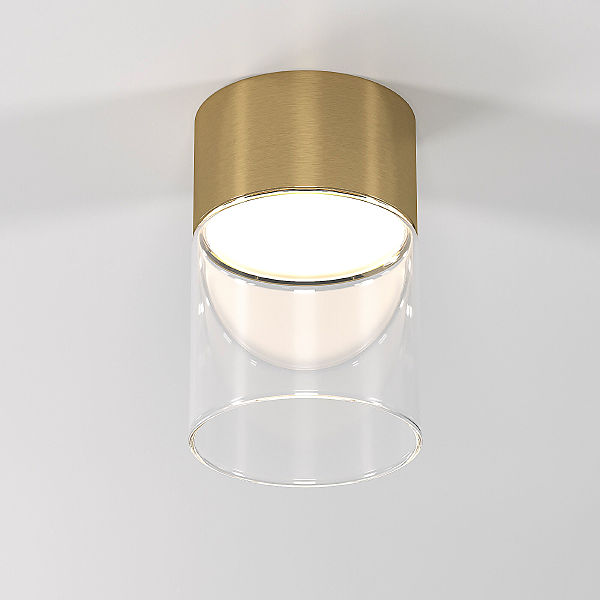 Накладной светильник Lumen 25047/LED 10W 4000К латунь/прозрачный