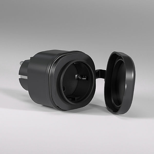 Розетка Elektrostandard 76103/00 Умная розетка с мониторингом энергопотребления черный IP44