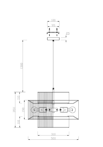 Подвесная люстра Avagarden FR5249PL-03BG1
