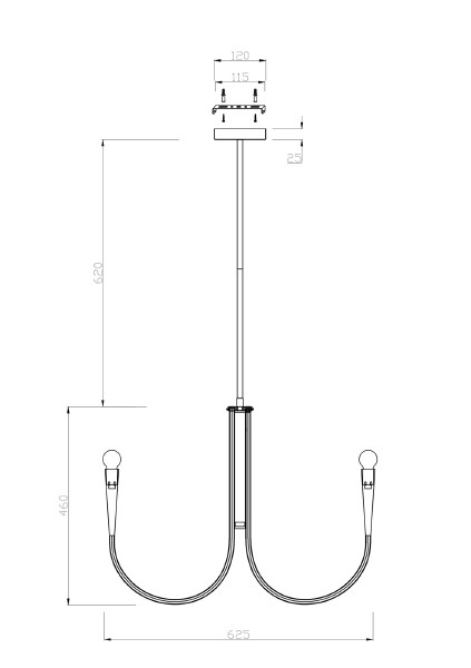 Люстра на штанге Branches FR5253PL-06N