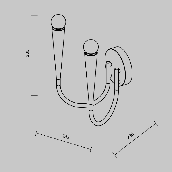 Настенное бра Branches FR5253WL-02N