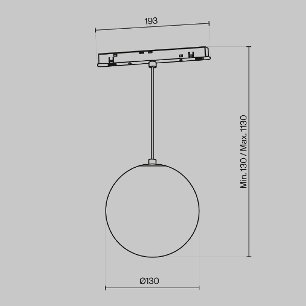 Трековый светильник Luna Exility TR039-4-5W3K-WW-DS-W