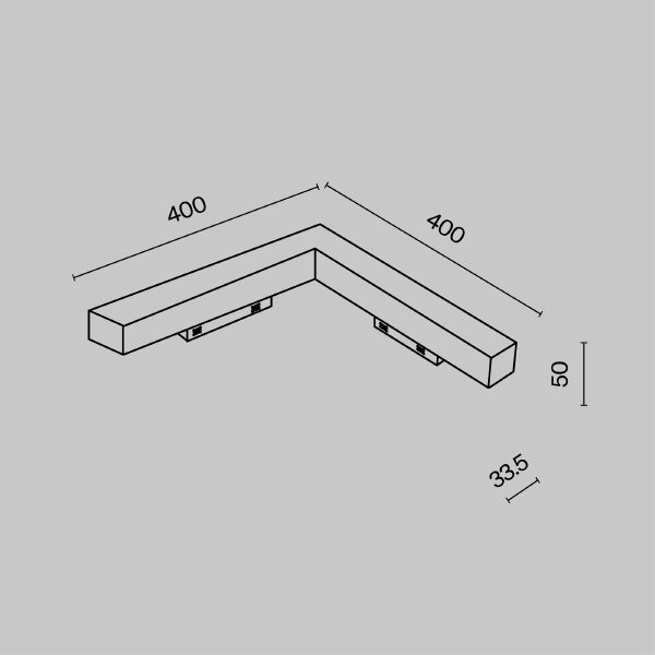 Трековый светильник Basis Gravity TR078-2-24W4K-B