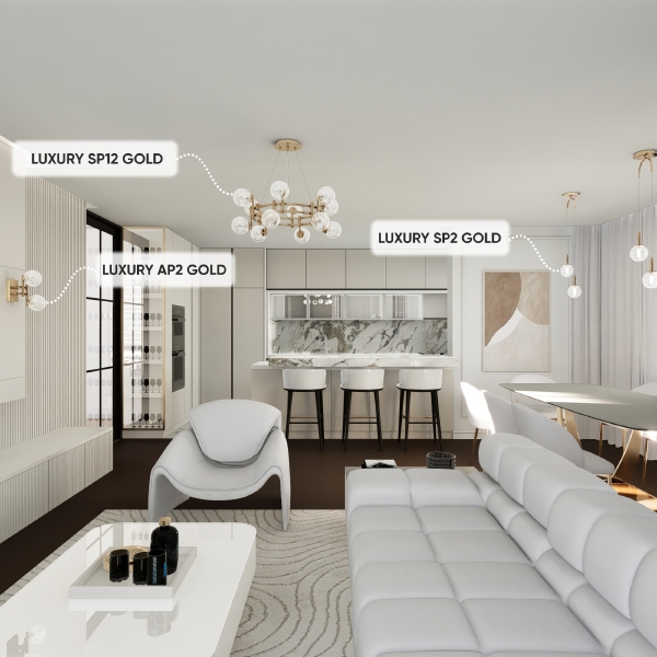 Подвесная люстра Luxury LUXURY SP12 GOLD