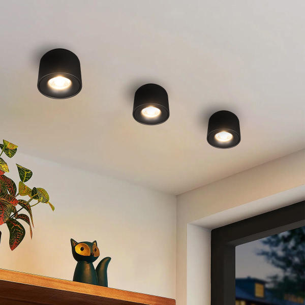 Накладной светильник Tictac 10219 Black 3000K