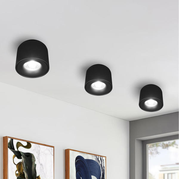 Накладной светильник Tictac 10219 Black 4000K