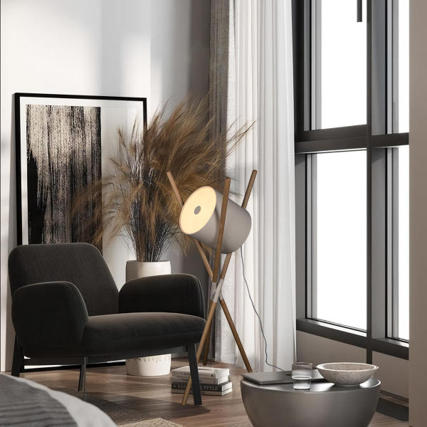 Торшер Bobbin 10245F White