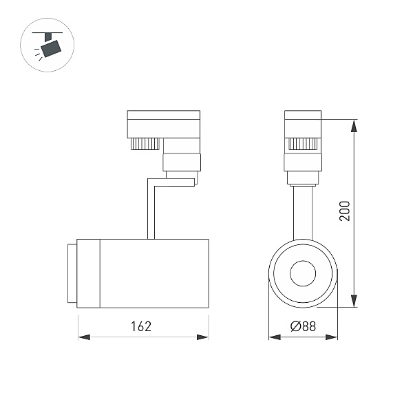 Трековый светильник Zeus 024606(1)