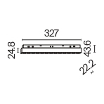 Трековый светильник Points Exility TR031-4-18WTW-DD-B