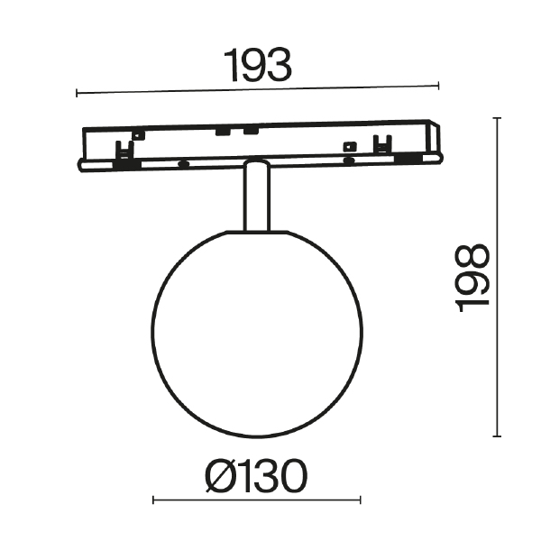 Трековый светильник Luna Exility TR038-4-5WTW-DD-B