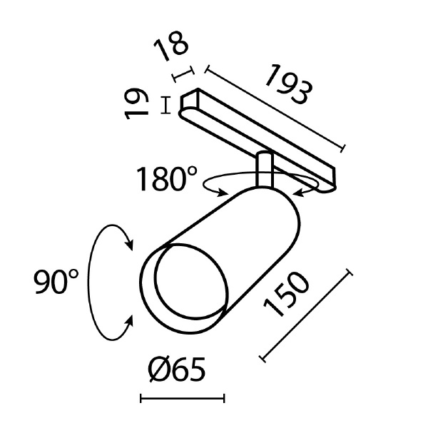Трековый светильник Focus LED Exility TR032-4-20WTW-S-DD-W