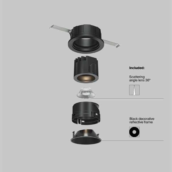 Встраиваемый светильник Wise DL057-7W3K-B