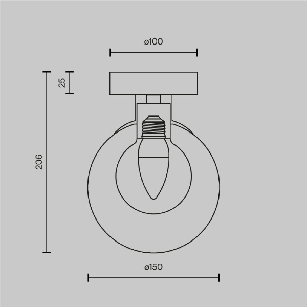 Настенное бра Basic form MOD521WL-01G1