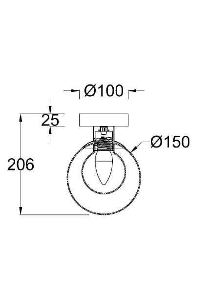 Настенное бра Basic form MOD521WL-01G1