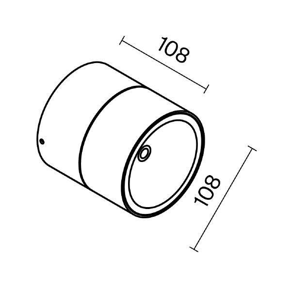 Накладной светильник Spin O310CL-L12GF3K