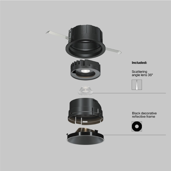Встраиваемый светильник Wise DL057-10W4K-B