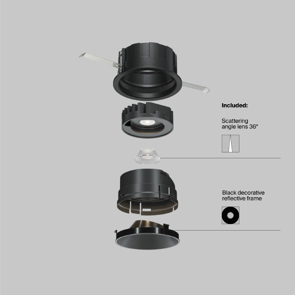 Встраиваемый светильник Wise DL057-10W3K-B