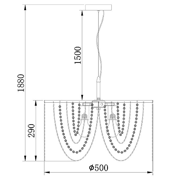 Подвесная люстра Lodore 10173/3S