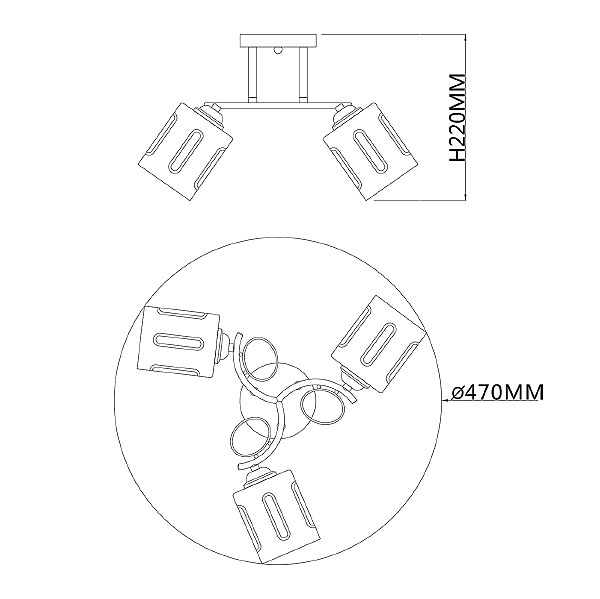 Потолочная люстра Calluna 1120/3PL