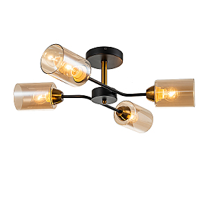Потолочная люстра Vertigo 1131/4P Black/Gold