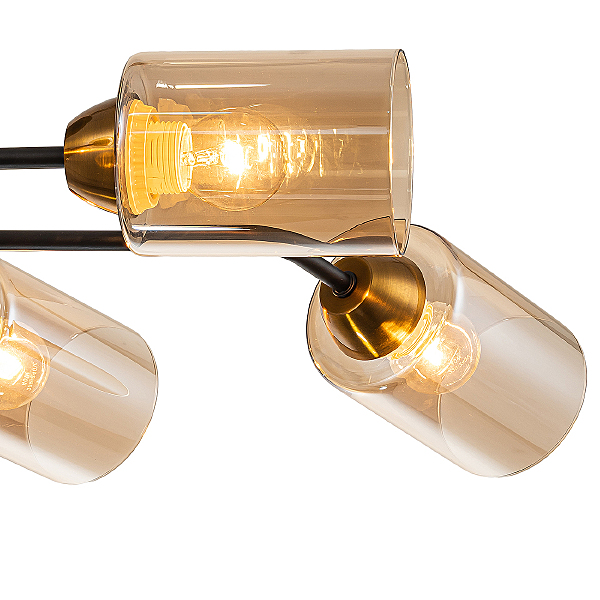 Потолочная люстра Vertigo 1131/6P Black/Gold