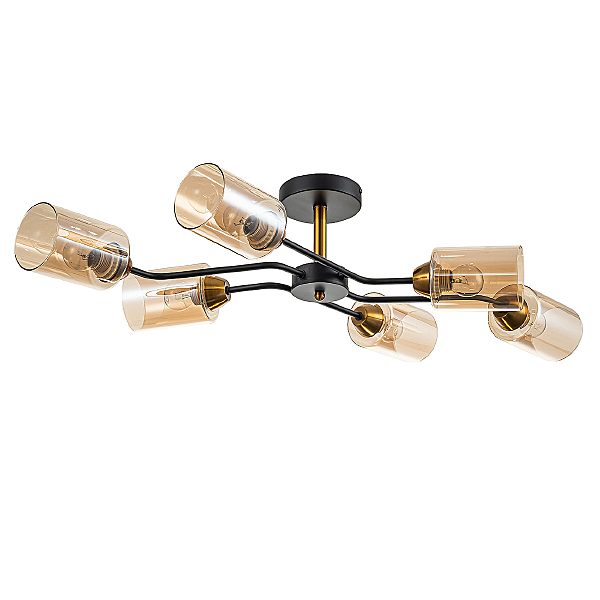 Потолочная люстра Vertigo 1131/6P Black/Gold