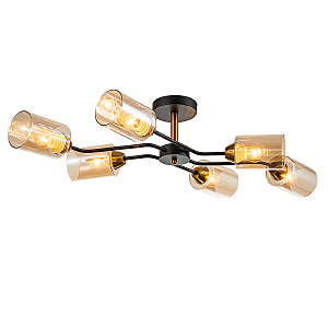 Потолочная люстра Vertigo 1131/6P Black/Gold
