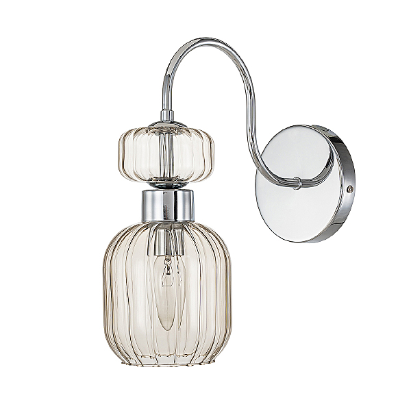 Настенное бра Gloss 1141/1A Chrome/Beige