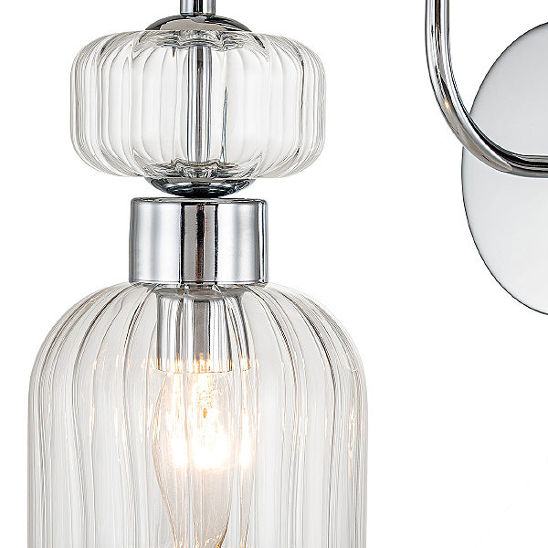 Настенное бра Gloss 1141/1A Chrome/Clear