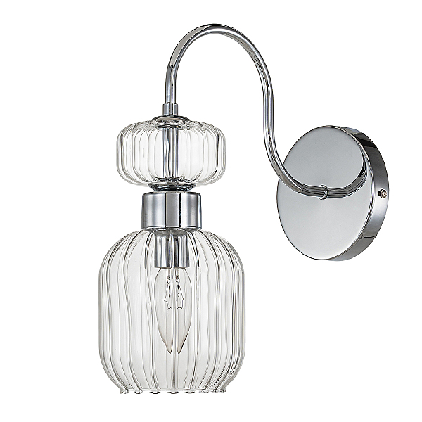 Настенное бра Gloss 1141/1A Chrome/Clear