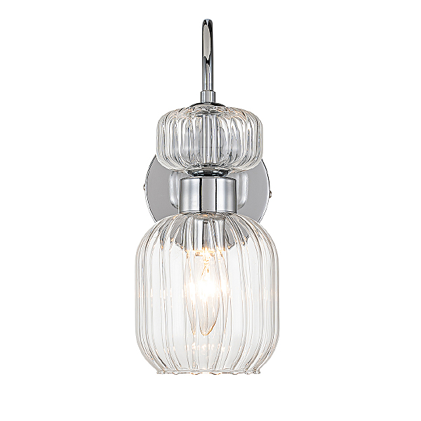 Настенное бра Gloss 1141/1A Chrome/Clear