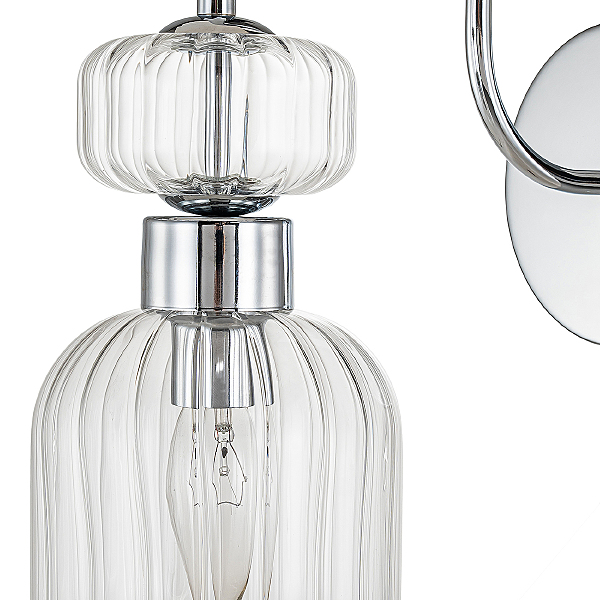 Настенное бра Gloss 1141/1A Chrome/Clear