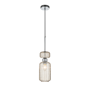 Светильник подвесной Gloss 1141/1S Chrome/Beige