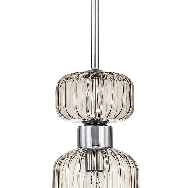 Светильник подвесной Gloss 1141/1S Chrome/Beige
