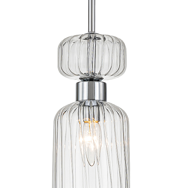 Светильник подвесной Gloss 1141/1S Chrome/Clear