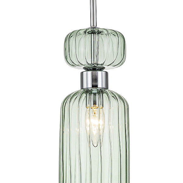 Светильник подвесной Gloss 1141/1S Chrome/Green