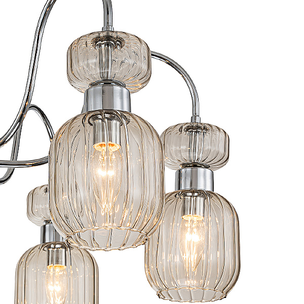 Потолочная люстра Gloss 1141/6PL Chrome/Beige