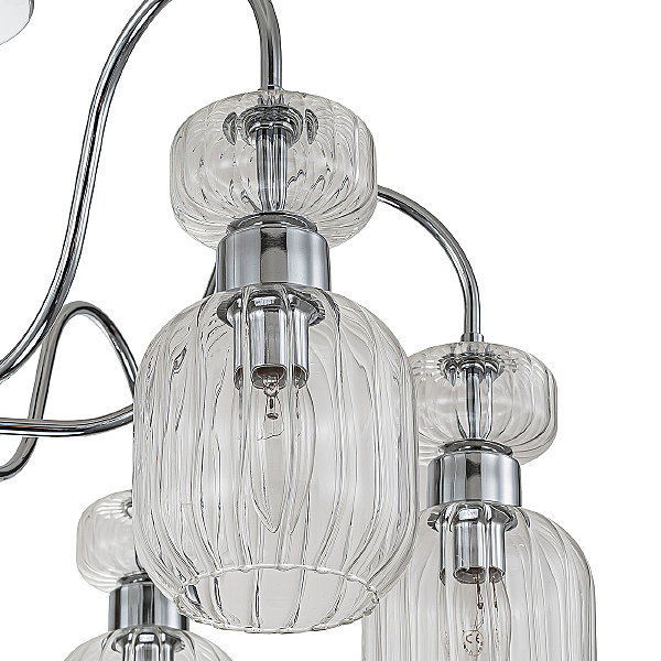 Потолочная люстра Gloss 1141/6PL Chrome/Clear