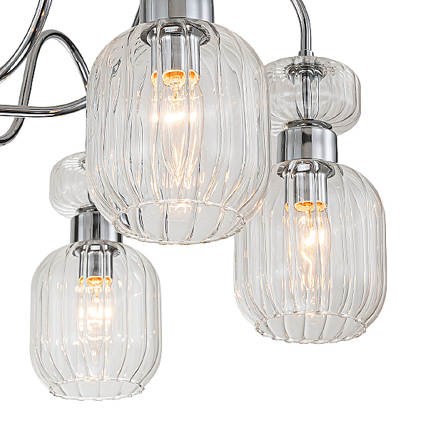 Потолочная люстра Gloss 1141/6PL Chrome/Clear