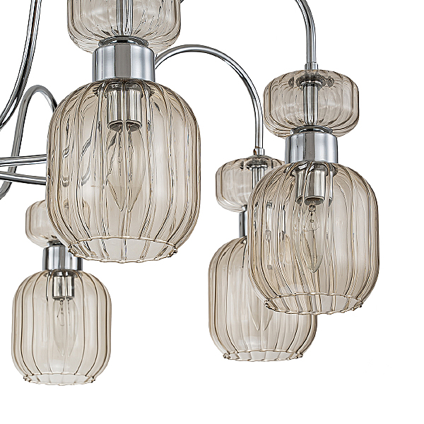 Потолочная люстра Gloss 1141/8PL Chrome/Beige