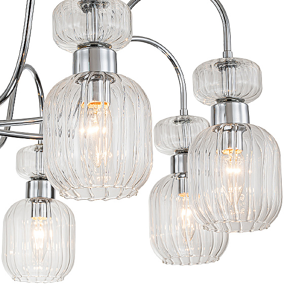 Потолочная люстра Gloss 1141/8PL Chrome/Clear