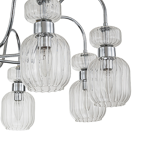 Потолочная люстра Gloss 1141/8PL Chrome/Clear