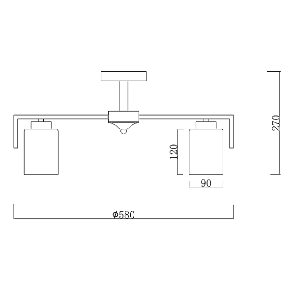 Потолочная люстра Style 1142/5P Silver