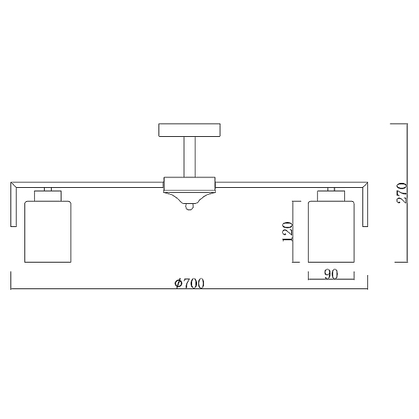 Потолочная люстра Style 1142/7P Silver