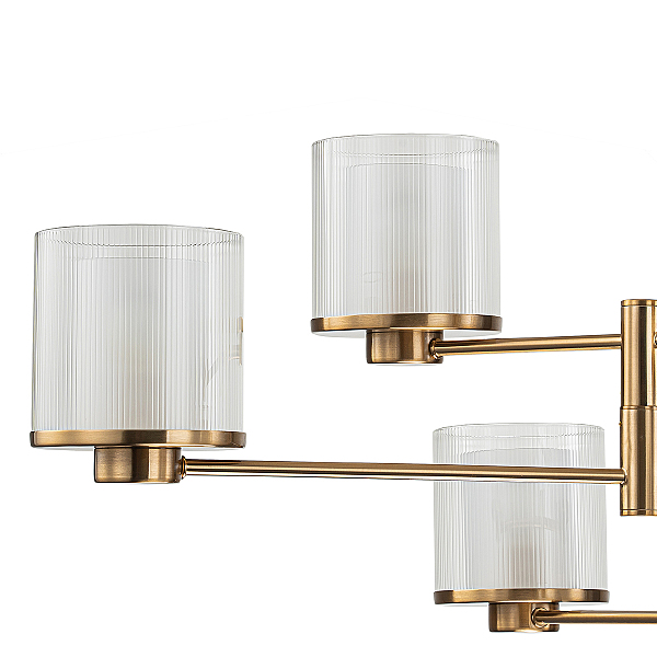 Люстра на штанге Bilancia V000352 13023/6R Brass