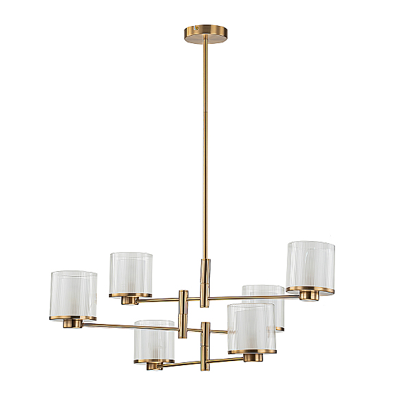 Люстра на штанге Bilancia V000352 13023/6R Brass