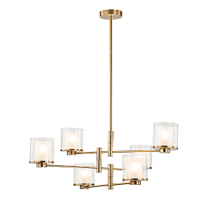 Люстра на штанге Bilancia V000352 13023/6R Brass