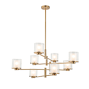 Люстра на штанге Bilancia V000358 13023/8R Brass