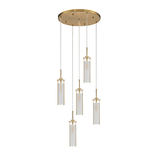 Светильник подвесной Torcia V000417 11038/5PL Brass